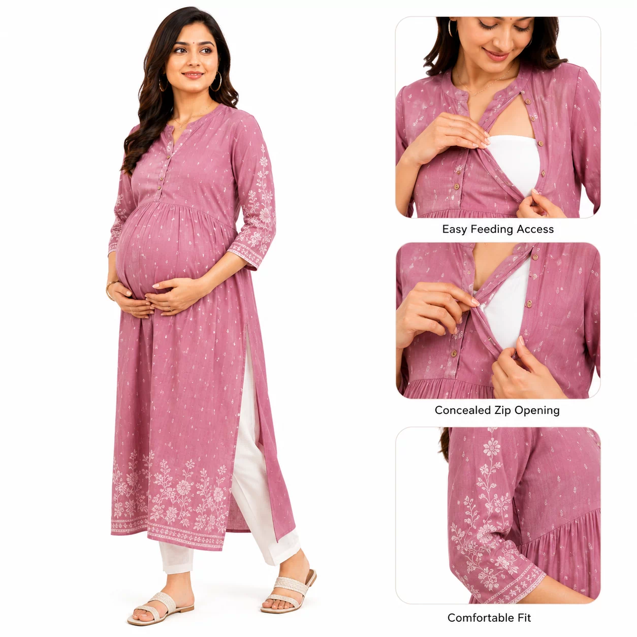 Women's Feeding Kurti – Comfortable Maternity & Nursing Wear