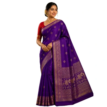 Purple Saree
